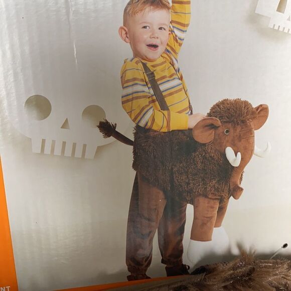 Hyde And Eek! Toddler Brown Faux Fur Mammoth Rider Halloween Costume OSFM! BNWT! - Picture 2 of 5